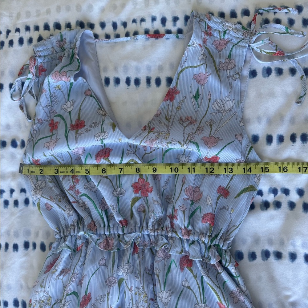 Banana Republic Floral Ruched Maxi Dress - Size 0 - Picture 14 of 14